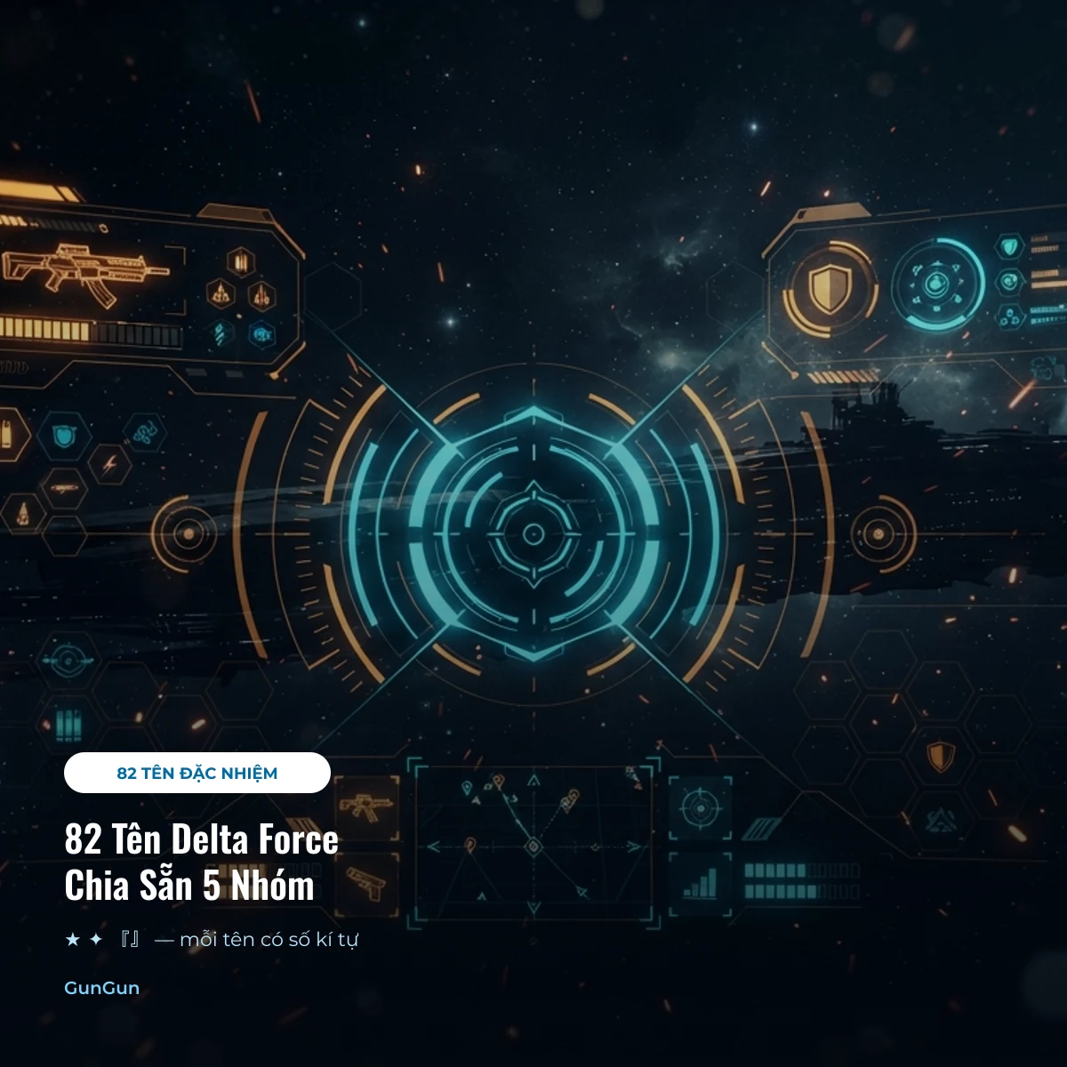 82 tên Delta Force kí tự đặc biệt chia sẵn 5 nhóm