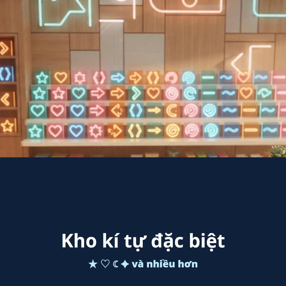 Kho kí tự đặc biệt dùng cho tên Play Together, nhiều kiểu kí hiệu trang trí