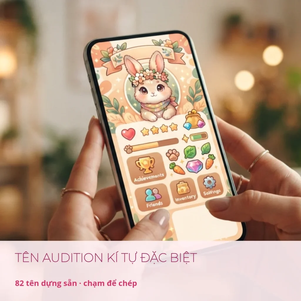 Tên Audition kí tự đặc biệt, 82 tên dựng sẵn