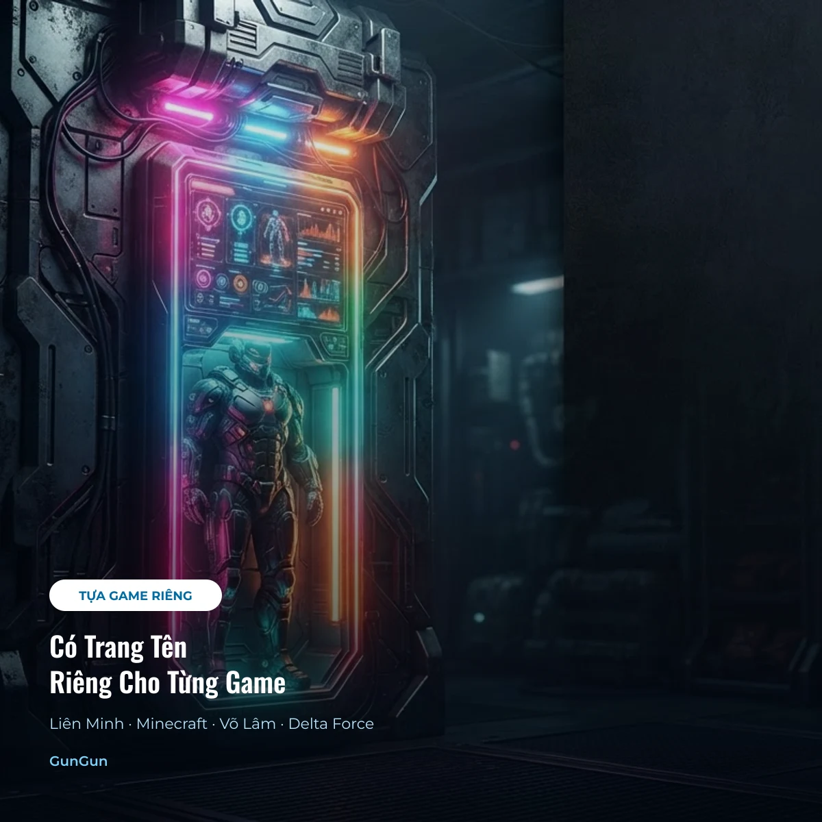 Các tựa game có trang tên riêng trên GunGun